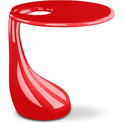 ICONIK INTERIOR Table bob fibre de verre Rouge