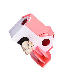 Hamster Maison Petit Animal Domestique Conseil écologique Hamster Jouet Fournitures Rose