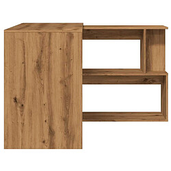 Acheter vidaXL Bureau d'angle chêne artisanal 200,5x50x76 cm bois d'ingénierie