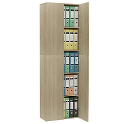 Avis vidaXL Armoire de bureau Chêne sonoma 60x32x190 cm Bois d'ingénierie