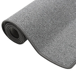 vidaXL Tapis de couloir Gris foncé 50x200 cm