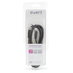 Eminent Ewent EW9526 câble de réseau 2 m Cat5e U/UTP (UTP) Noir