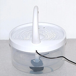 Universal Fontaine d'eau potable pour chat, distributeur d'eau à circulation automatique, filtration silencieuse de l'eau et vision nocturne.