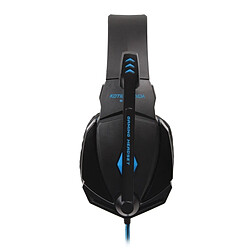 Avis Wewoo Casque PC bleu et noir pour PC Gamer, Longueur du Câble: Environ 2.2m + Stéréo Gaming Headset Headband avec Micro Contrôle du Volume LED Lumière