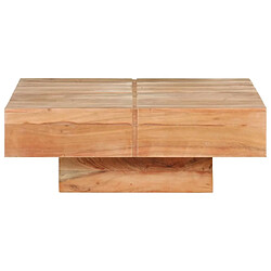 Maison Chic Table basse,Table Console Table d'appoint, Table pour salon 80x80x28 cm Bois d'acacia massif -MN41123