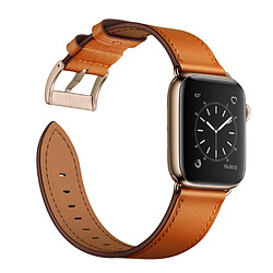 Avizar Bracelet pour Apple Watch 41mm / 40mm / 38 mm Cuir véritable Camel