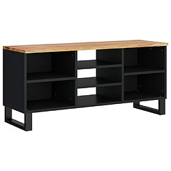 Maison Chic Meuble TV scandinave - Banc TV pour salon 100x33x46 cm bois d'acacia solide et d'ingénierie -MN69280