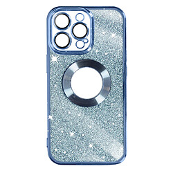 Avizar Coque pour iPhone 13 Pro Paillette Amovible Silicone Série Protecam Spark Bleu