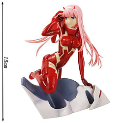 Universal 15 cm Cher chiffre zéro deux codes 002 lapin fille anime pvc image d'action est un modèle jouet collectible | Action chiffre(Coloré)