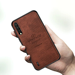 Coque en TPU + PU antichute, léger, marron pour votre Xiaomi Mi CC9/CC9 Meitu Edition/9 Lite