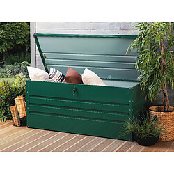 Beliani Coffre 132 x 62 cm Vert foncé CEBROSA