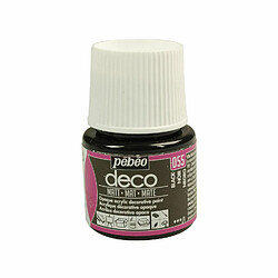 Pebeo Peinture acrylique opaque mate - Noir - 45 ml