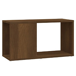 Maison Chic Meuble TV scandinave - Banc TV pour salon Chêne marron 60x24x32 cm Bois d'ingénierie -MN78301