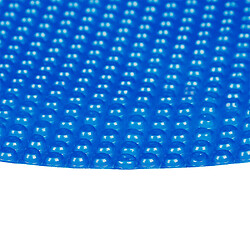 Avis Helloshop26 Piscine film solaire ronde couverture de piscine bleu diamètre 5 m de chauffage solaire PE 16_0001695