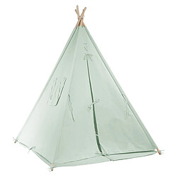 SUNNY Alba Tente Tipi pour Enfants en VERT | Tente de Jeu avec Tapis pour l'intérieur / chambre | 120x120 cm