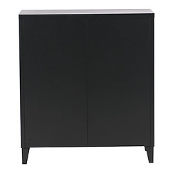 Acheter Helloshop26 Casier de bureau armoire meuble de rangement pour bureau atelier chambre acier de bureau métallique à 2 portes 90 x 80 x 33 cm noir mat 03_0006341