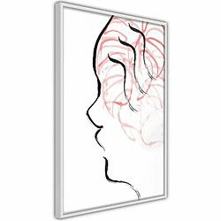 Paris Prix Affiche Murale Encadrée Agitated Thoughts 20 x 30 cm Blanc