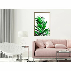 Paris Prix Affiche Murale Encadrée Emerald Palm 40 x 60 cm Or