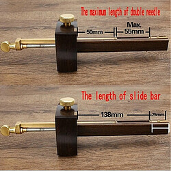 Acheter Outil De Travail Du Bois En Laiton à Mortaise De Jauge De Marquage Du Bois 8 `` Style Multifonction 2