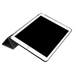 Wewoo Coque Transparent et noir pour iPad Pro 10.5 pouces PU Litchi Texture 3-pliage Smart Case couvercle arrière avec support pas cher