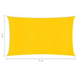 Acheter Helloshop26 Voile d'ombrage 160 g/m² 2 x 5 m PEHD jaune 02_0009119