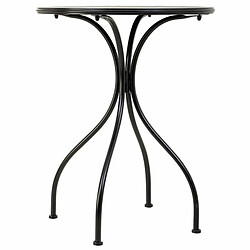 Ensemble Table + 2 Chaises Alexandra House Living Noir 60 x 75 x 60 cm pas cher