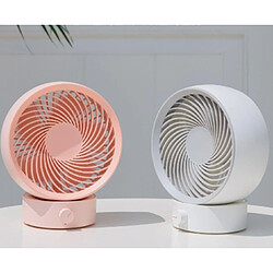 Avis 3 life 330 Mini Ventilateur de Circulation d'Air Portable Ventilateur De Bureau Rotatif Chargement USB à Vent Fort-Rose