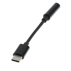 Acheter Adaptateur de câble audio de type c à 3,5 mm aux écouteurs pour Samsung noir