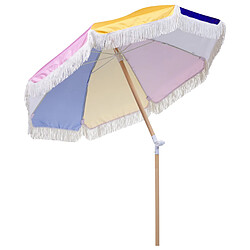 Beliani Parasol de jardin d 150 cm multicolore MONDELLO pas cher