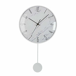 Horloge Murale Versa Pendule Métal Verre Bois MDF 4,5 x 56 x 29 cm