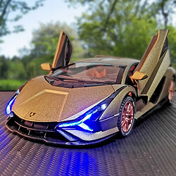 Universal 1: 24 Grande taille Lamborghini County Alliage Voiture Modèle Moulée Coupé Jouet Enfant Garçon Puissant Retrait Enfant Garçon Cadeau(Vert)