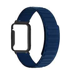 Bracelet en silicone magnétique, à déclenchement rapide pour votre Xiaomi Mi Band 7 Pro - bleu nuit