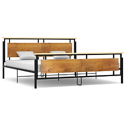 Maison Chic Lit adulte - Lit simple Cadre de lit,Structure du lit Contemporain Métal 200x200 cm -MN38131