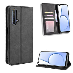 Etui en PU style vintage noir pour votre Realme X50 5G