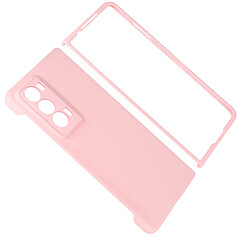 Avizar Coque pour Honor Magic V2 Rigide Fin Soft Touch Caméra Protégée Rose Poudré