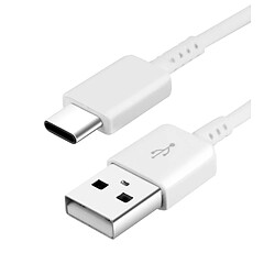 Câble USB vers USB type C Original Samsung EP-DW700CWE Blanc charge et synchro