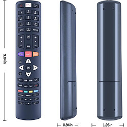 SANAG Telecommande De Rechange Pour Thomson Tcl 4K Tv Rc311Fui1 Rc311Fui2 U49C6916 50Ub6406 U50S6906 U50S7806S U55C6916 U55S6806S U55S6906 U58S77806S U. 55S8866S 50E5900Us 55E5900Us Rc311-Fui1 pas cher