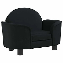 Maison Chic Niche Lit pour chien | Panier couchage pour chien noir 66x40x45 cm velours -GKD74190