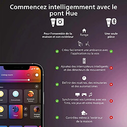 Philips Hue White and Color Ambiance, plafonnier LED connecté Surimu, compatible Bluetooth, 40W, fonctionne avec Alexa, Google Assistant et Apple Homekit pas cher