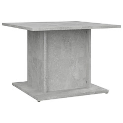 Maison Chic Tabls basse,Table Console pour salon Gris béton 55,5x55,5x40 cm Aggloméré -MN80716