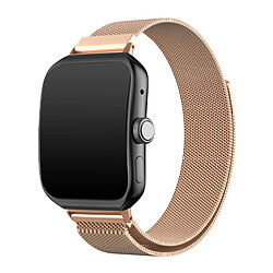 Avizar Bracelet pour Oppo Watch 3 Pro Acier Inoxydable Milanais Magnétique Rose Gold