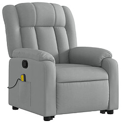 Avis Maison Chic Fauteuil Relax pour salon, Fauteuil de massage inclinable Gris clair Tissu -GKD50705