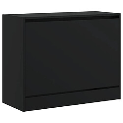 Acheter Maison Chic Armoire à chaussures | Meuble de rangement à chaussures Meuble d'Entrée noir 80x34x63 cm bois d'ingénierie -MN90067