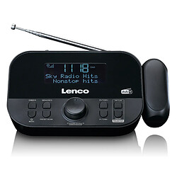 Lenco Radio-réveil DAB+/FM avec projection de l'heure CR-615BK Noir pas cher