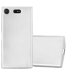 Cadorabo Coque Sony Xperia XZ1 COMPACT Etui en Argent