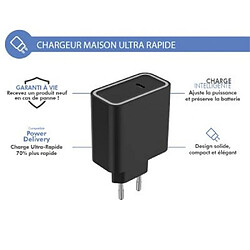 Force Power Chargeur Secteur USB C 45W Power Delivery Noir