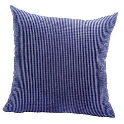 Avis Taie D'oreiller à Jet Doux Housse De Coussin De Taille Pour Canapé Carré Bleu 50 X 50 Cm