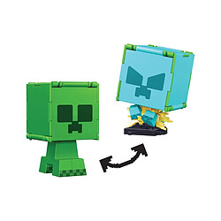 Mattel Minecraft - Figurine Flippin Creeper & Creeper