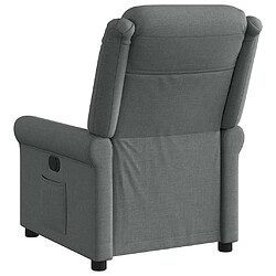 Acheter vidaXL Fauteuil inclinable Gris foncé Tissu