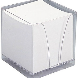 Bontemps Bloc cube plexi avec une recharge papier blanc 90 x 90 mm - bloc de 800 feuilles